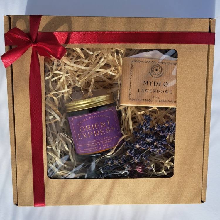 Zestaw Prezentowy - Świeca sojowa